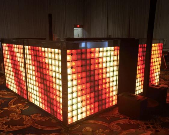 360 LED tile DJ booth