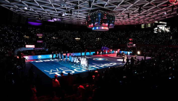 The World's First Permanent Full LED Basketball Court