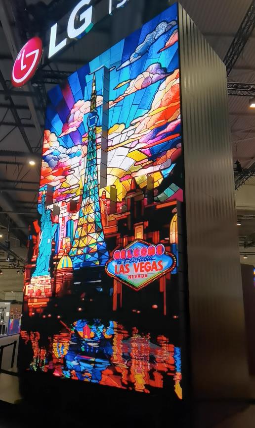 LG's Kinetic LED Display at ISE 2024