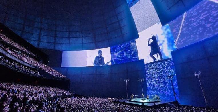 MSG Sphere interior LED display