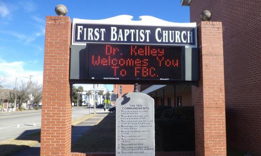 church LED sign