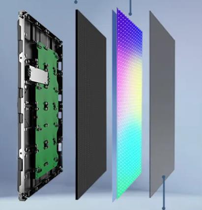 composition of Unilumin Unatural texture LED panel