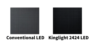 LED panel appearance comparison