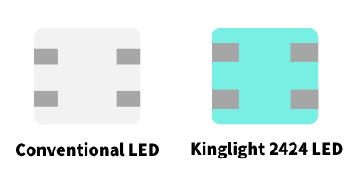 LED pin design comparison