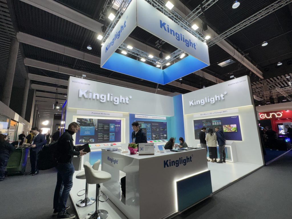 Kinglight booth at ISE 2025