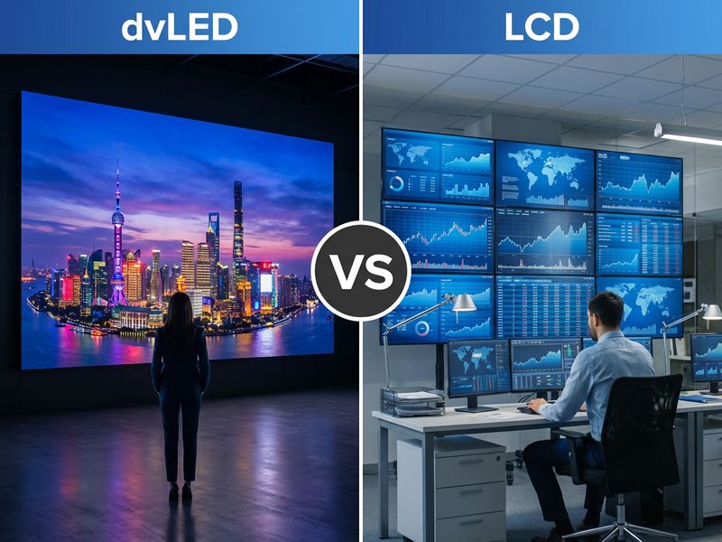 dvLED vs LCD: Which One to Choose for Your Next Audiovisual Installation