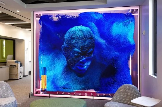 Interactive LED Wall Turns Emotions into Digital Art at U.S. Innovation Campus