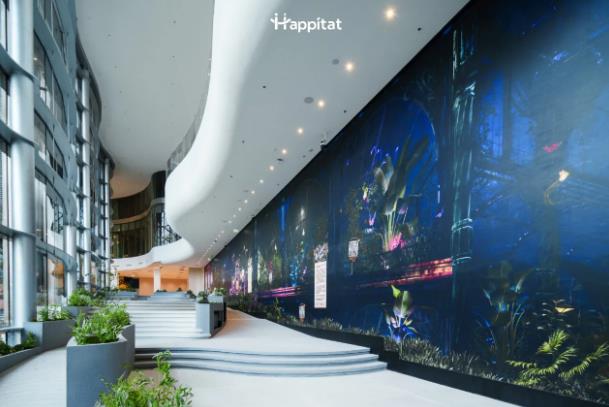 south east asia's largest indoor LED display in Happitat