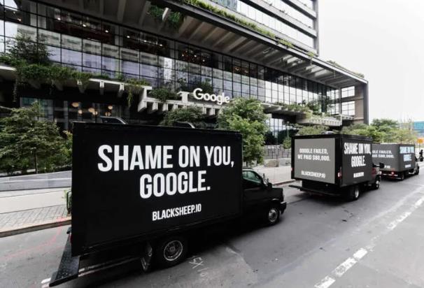 25 LED billboard truck protest