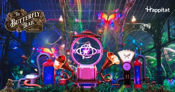 Happitat’s 385㎡ P1.8 LED Display Turns into a Mixed-Reality Butterfly Trail