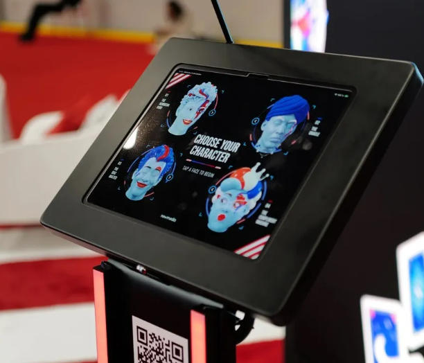 4 AI-driven LED characters available